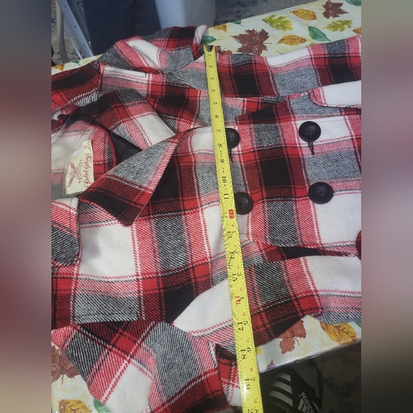 Faded Glory Women's Double-Breasted Faux Wool Peacoat with Hood XS - Picture 8 of 12